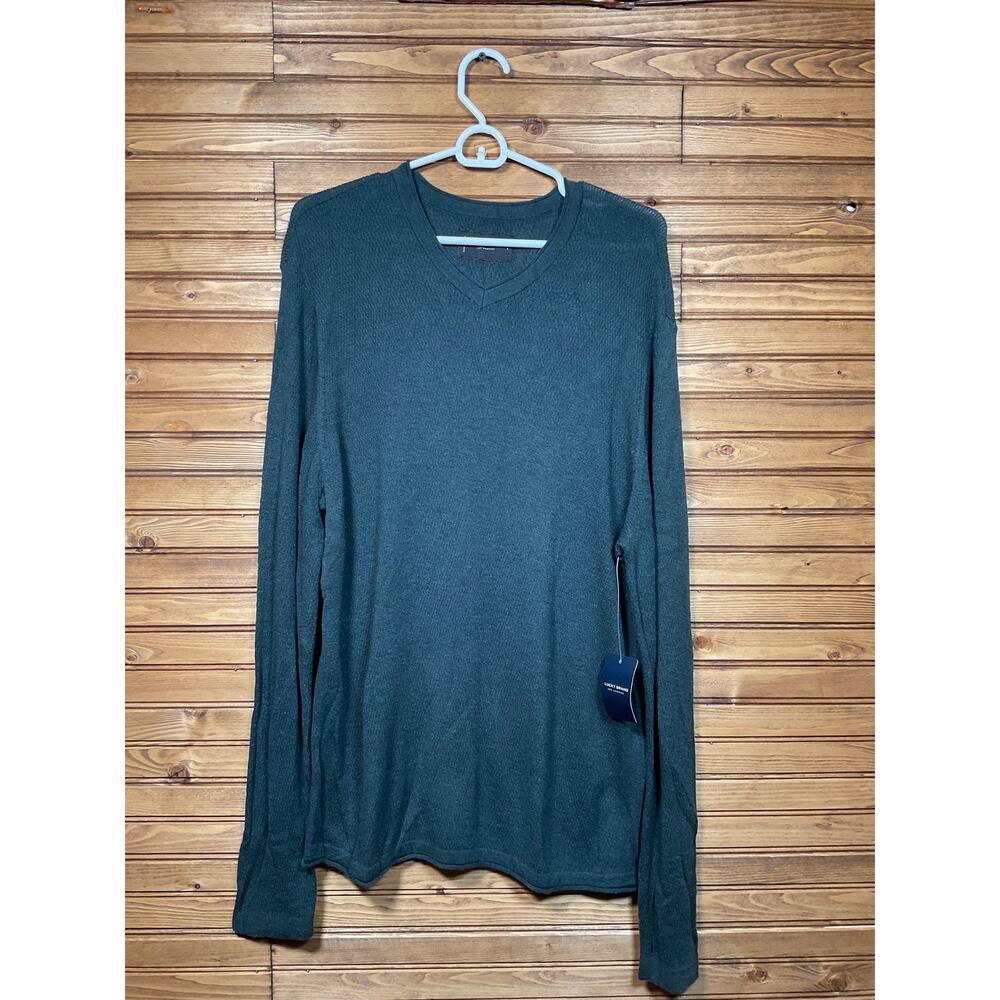Lucky Brand V Neck Wool Blend Green Long Sleeve Thermal NWT (other) Large